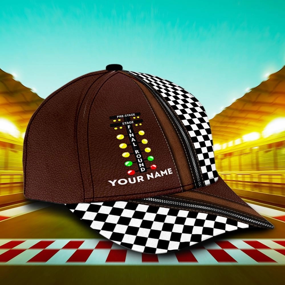 Personalized Car Racing Flag Baseball Cap, Racing Hat, Sports Racing Hats Racing Lover Caps Adjustable Hats for Men Women