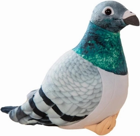 Pigeon Plush Toy - Simulation Rock Columba Rupestris Stuffed Animal, Cute Rock Pigeon Plush Toy as Gift for Your Friends Kids Birthday Christmas Giftware 8 inches (Pigeon)