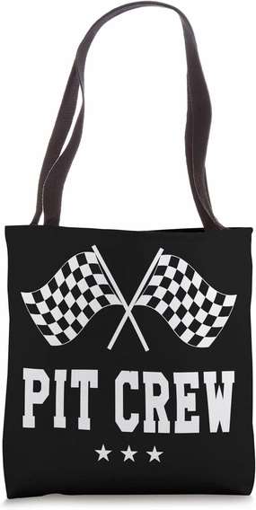 Pit Crew Racing Tote Bag