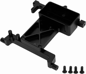 plplaaoo Fixed Servo Mount Bracket Aluminium Alloy, Lightweight & Strong Replacement for SCX6 1/6 RC Car – Durable Servo Mounts for Racing & Tuning (Black)