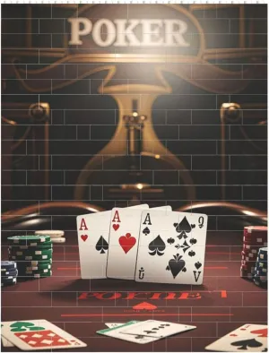 Poker Tournament Building Block Puzzle Personalized Building Bricks for Adults Block Puzzle Building DIY Brick Block Puzzles Valentine's Day Gifts for Home Decor Brick Puzzle