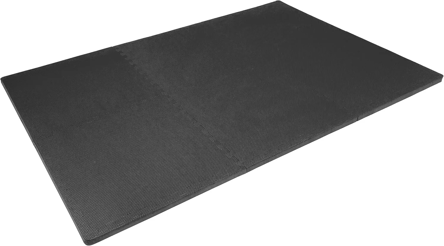 ProsourceFit Extra Thick Puzzle Exercise Mat, EVA Foam Interlocking Tiles for Protective, Cushioned Workout Flooring for Home and Gym Equipment, Black - 3/4 inch - 24 Sq Ft - 6 Tiles