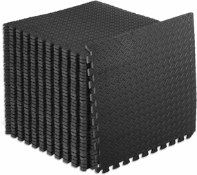 ProsourceFit Puzzle Exercise Mat ½ in, EVA Interlocking Foam Floor Tiles for Home Gym, Mat for Home Workout Equipment, Floor Padding for Kids