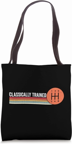 Racing Three Pedals Classically Trained Manual Transmission Tote Bag