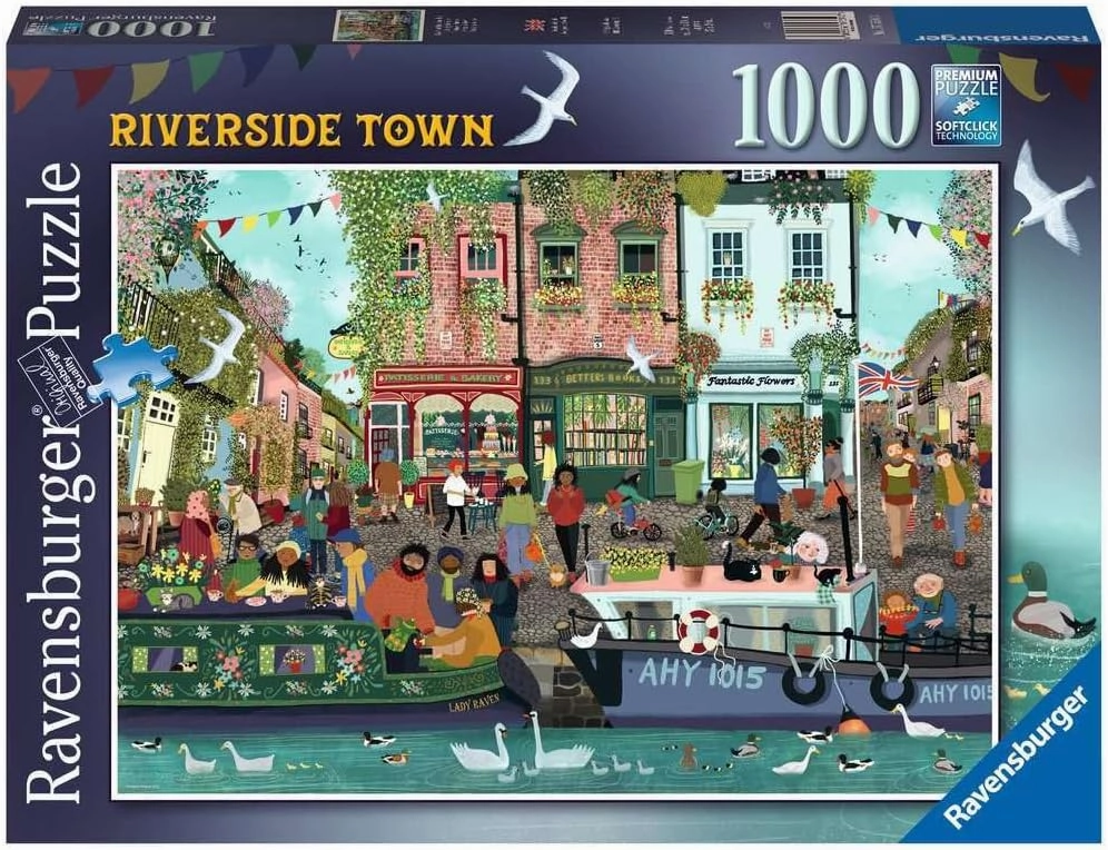 Ravensburger - Along the River, 1000 Piece Puzzle, Adults, Glue to Frame, 70cm