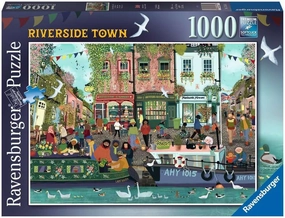 Ravensburger - Along the River, 1000 Piece Puzzle, Adults, Glue to Frame, 70cm