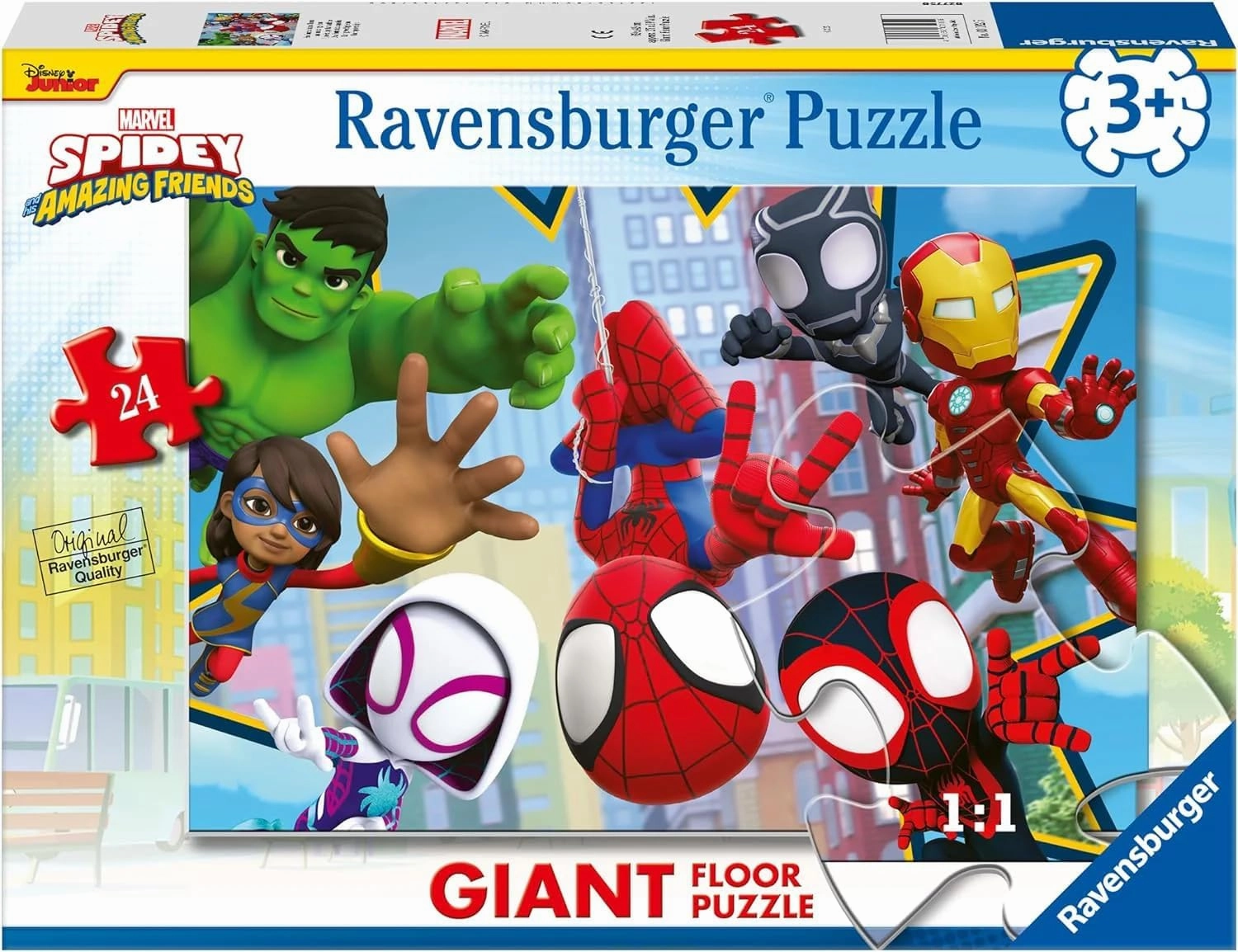Ravensburger - Spidey Puzzle, 24 Giant Floor Collection, 24 Pieces, Puzzle for Kids, Recommended Age 3  Years