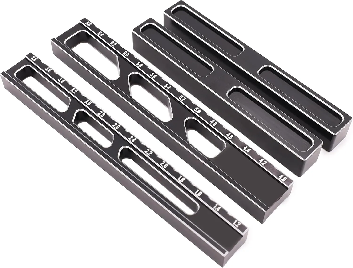 RC 4X Vehicle Measuring Tool RC Chassis Droop Gauge RC Car Ride Height Gauge RC Height Ruler Professional Universal with Scale Vehicle Measuring Tool for 1:10 Scale