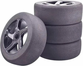 RC Car Parts Compatible with HSP for HPI 17mm Hex 1/8 RC for Racing Car Foam Tires Wheel Rims Set 118mm Upgrade Parts Accessories