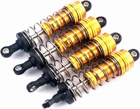 RC Car Shock Absorbers Compatible With Wltoys 144001 1/14 RC Drift For Racing Car Replacement Accessory Parts 4Pcs Metal Shock Absorber Damper