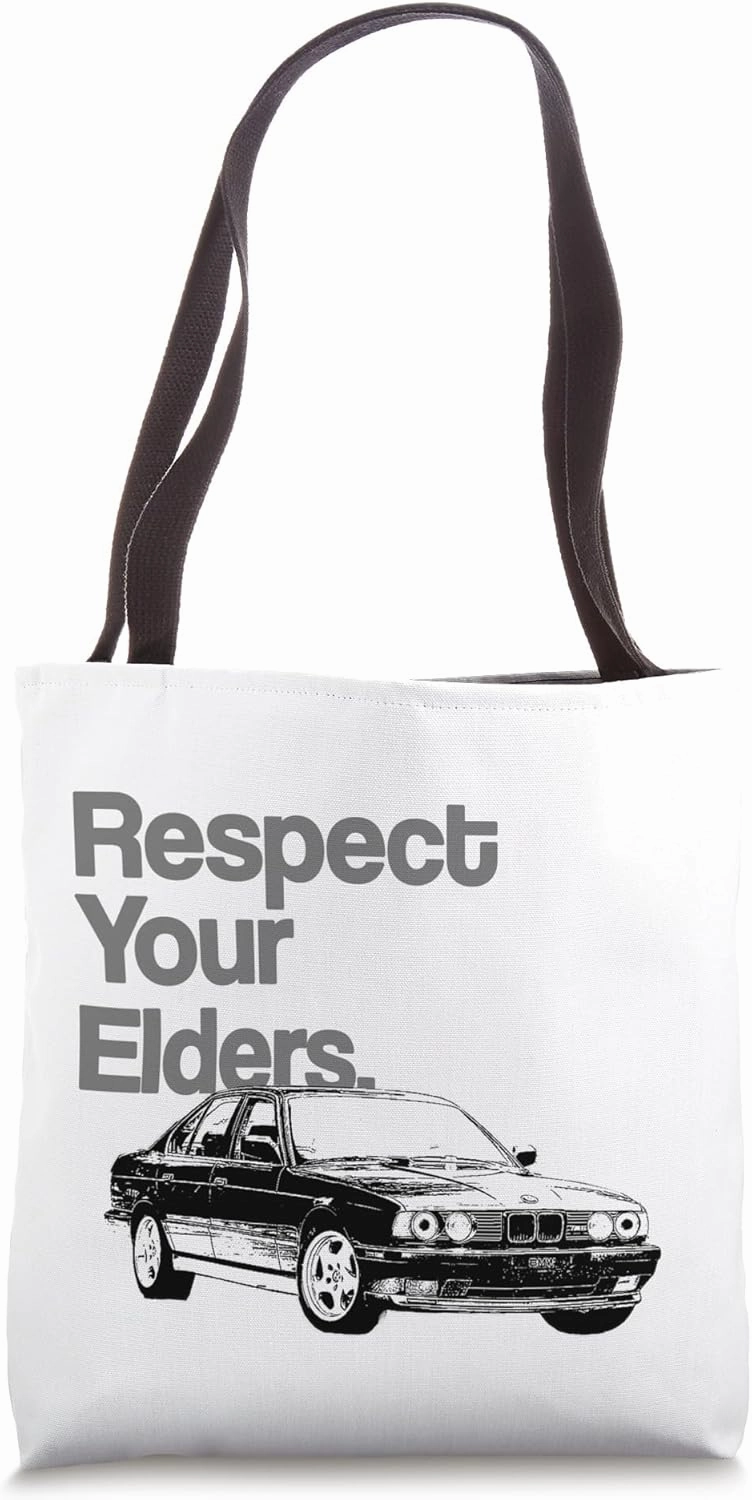 Respect Your Elders Vintage Euro E34 Tote Bag