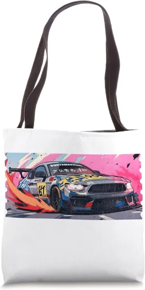 Retro American Car Racing: Revive the Legend of Drifting Art Tote Bag