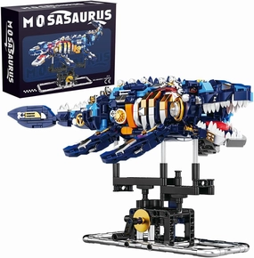 RiceBlock Sea Dinosaur Crossing Ocean World Building Set, Mosasaurus Dinosaur Toys for Kids and Adults, A Toys Sets for Boys Age 8-12, 785 Pieces