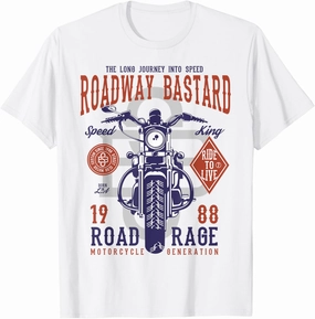 Roadway Road Rage Speed King Motorcycle T-Shirt