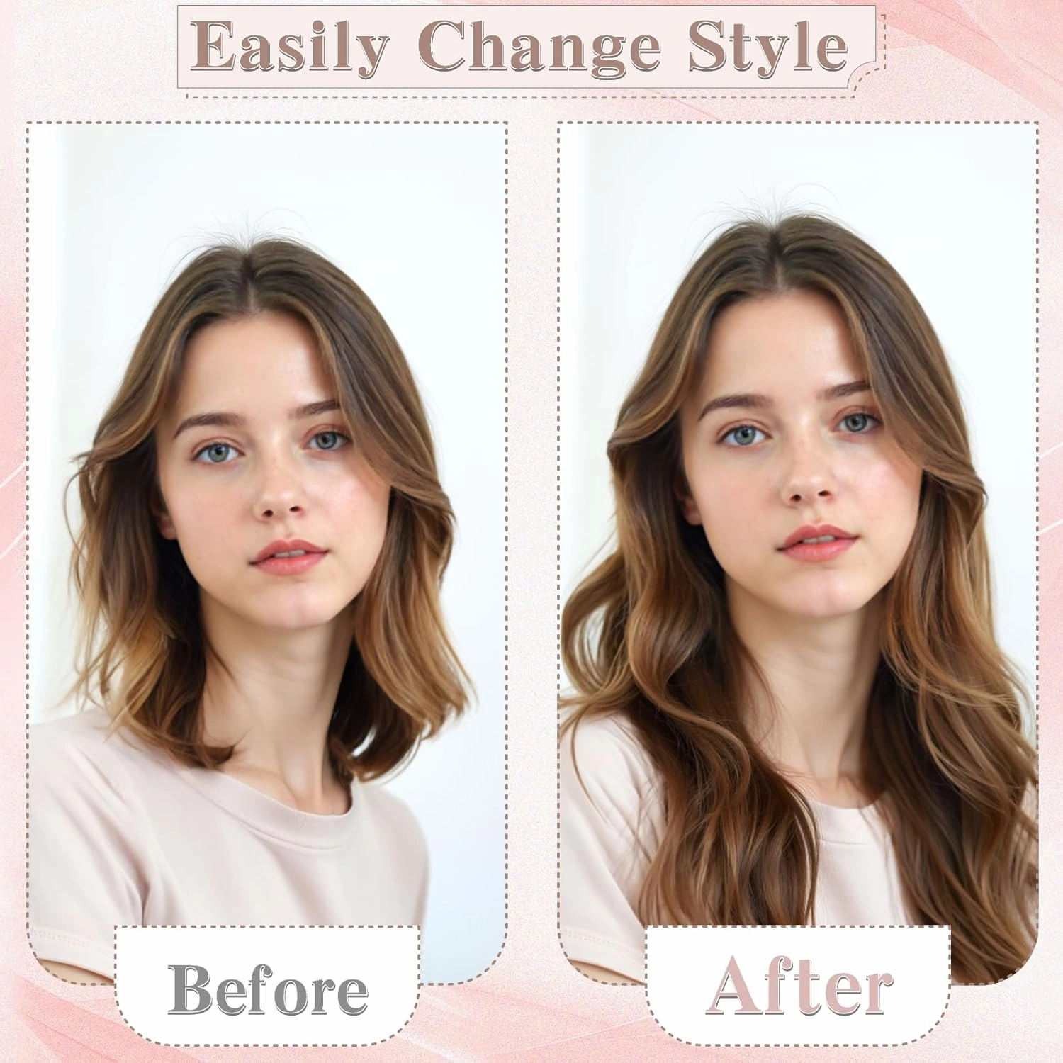 SEGO Clip in Hair Extensions for Women, 100% Remy Human Hair, Mini Hairpieces with 2 Clips, Short Extensions to Add Hair Volume, 2 Pcs, 4 Inches, 16g, Bleach Blonde