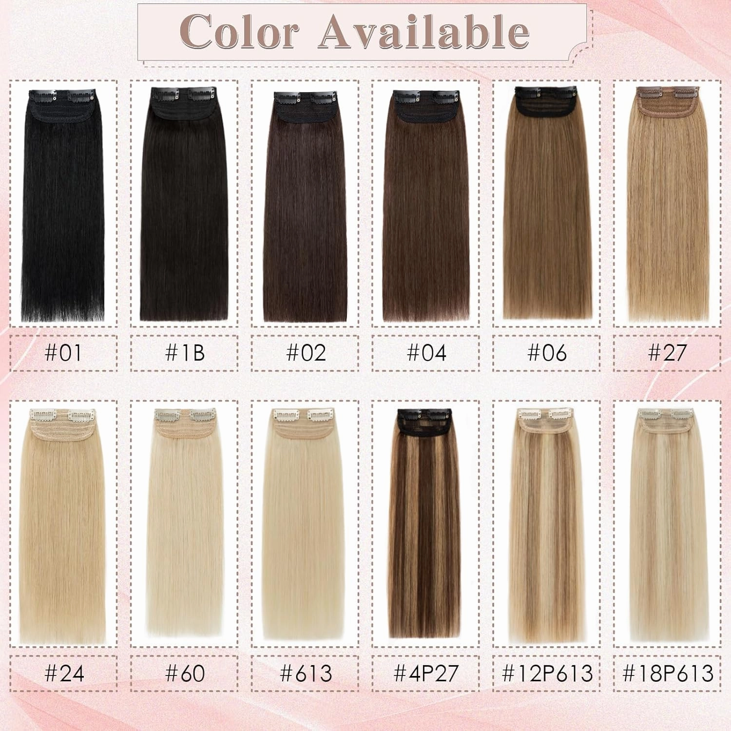 SEGO Clip in Hair Extensions for Women, 100% Remy Human Hair, Mini Hairpieces with 2 Clips, Short Extensions to Add Hair Volume, 2 Pcs, 4 Inches, 16g, Dark Blonde