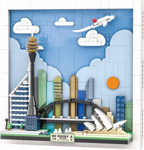 SEMKY The Sydney Skyline Architecture Building Block Set (707 Pieces) –Wall Art Building Blocks for Kid and Adult