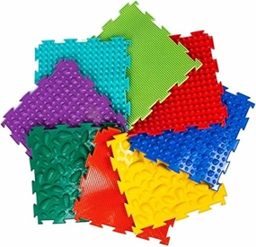 Sensory Mat Module Set of Massage Game Mats for Kids Orthopedic Massage Puzzle Floor Mats Sensory Toys for Autistic Children