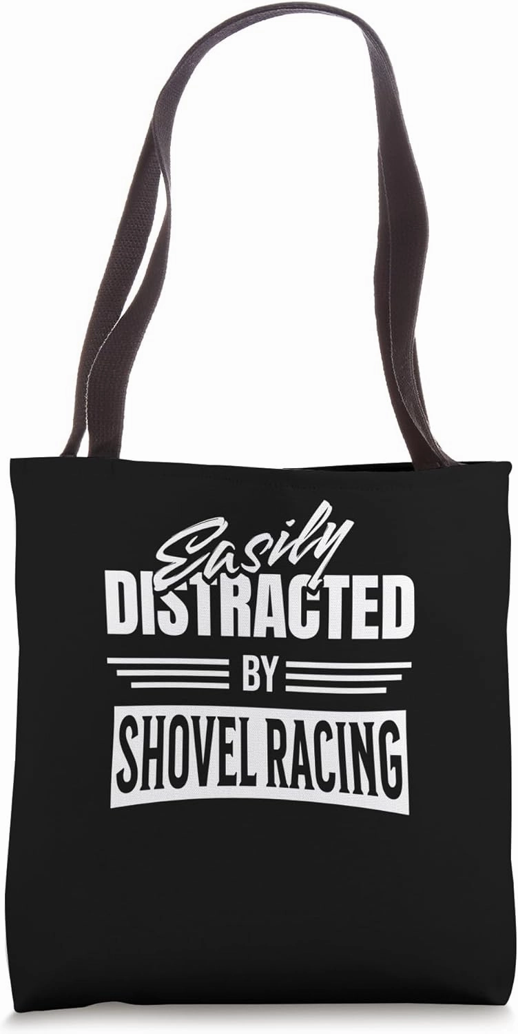 Shovel Race Downhill Shoveling Extrem Sledding Shovel Racing Tote Bag