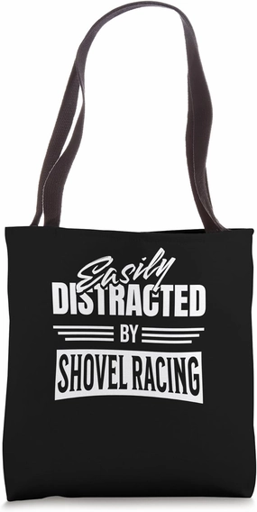 Shovel Race Downhill Shoveling Extrem Sledding Shovel Racing Tote Bag