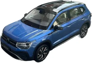 Simulation Car Model 1:18 for SAIC New Tharu Off-Road Vehicle SUV Diecasts Alloy Car Model Static Finished Ornaments Mini Vehicles Toys