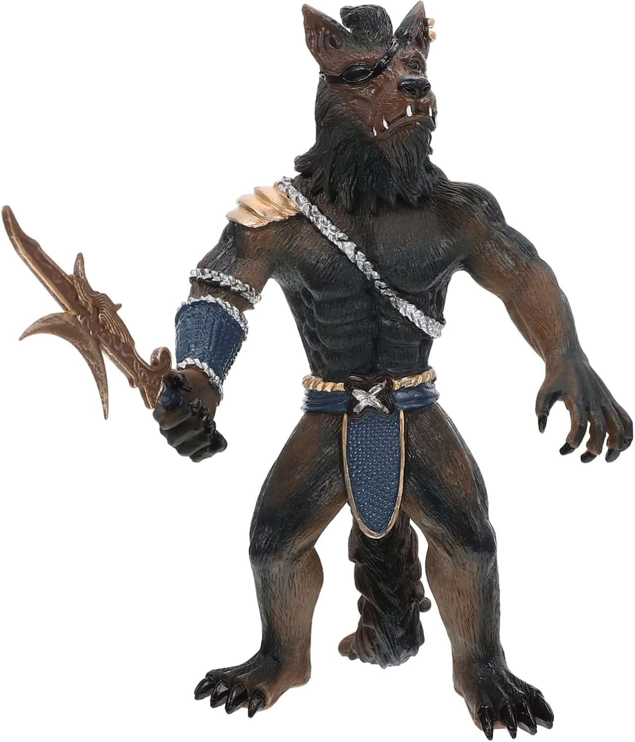 Simulation Werewolf Soldier Model Realistic Werewolf Figure Decor for Home Office Excellent Craftsmanship Educational for Imagination and Creativity