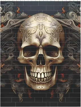 Skulls Building Block Puzzle Personalized Building Bricks for Adults Square Shaped Block Puzzle Building Brick Block Puzzles Valentine's Day Gifts for Home Decor Brick Puzzle