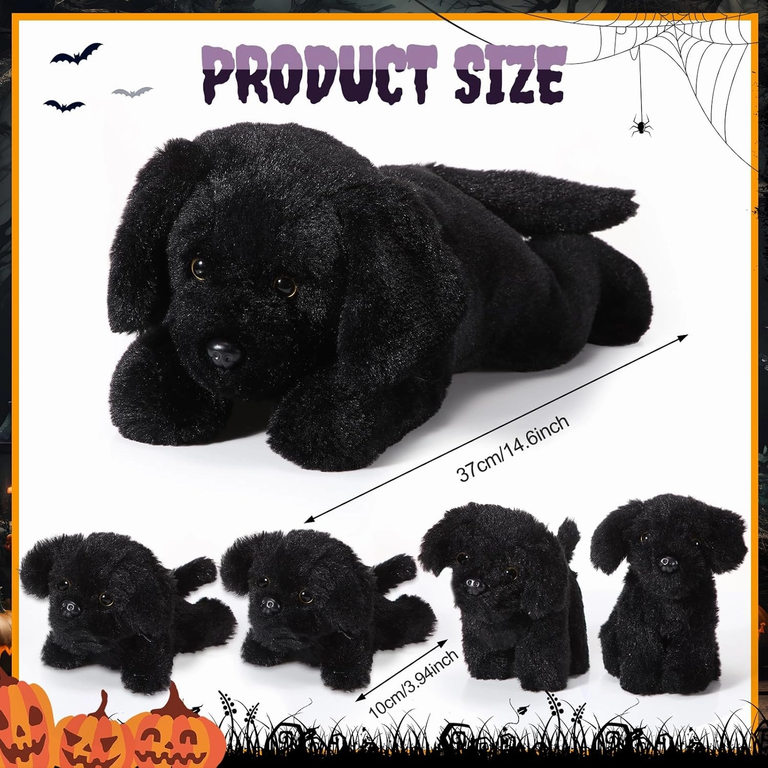 Skylety 5 Pcs Dog Stuffed Animal Puppy Stuffed Animal with Babies Inside 1 Big Mommy with 4 Mini Baby Cute Soft Puppies for Children Birthday Party Adopt a Dog Party Favors(Labrador)