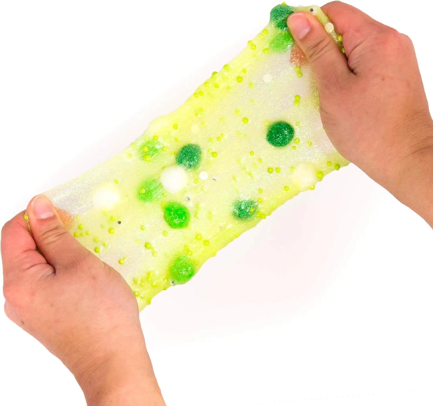 Slimygloop Mix'Ems by Horizon Group USA- Gross, Mix & Create Your Own Gooey, Putty, Green Gross Slime with Wiggly Eyes, Pom Poms & Crunchy Foam Balls