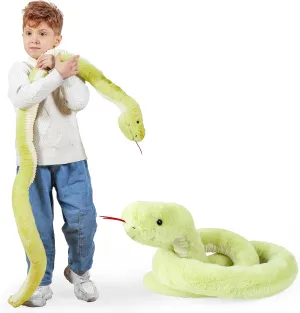 Snake Plush Toy for Endless Cuddles and Hugs Cute Long Ultra-Stuffed Animal - Giant Plushy Fluffy Oversized Soft Snake Toy – Safe and Durable Gift for Kids and All Ages – 70"