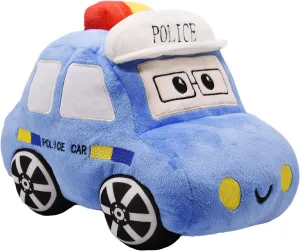 Soft Plush Police Car Stuffed Toy Super Cute Blue Squad Cars Plushie Excellent Gifts for Kids or Birthday Party 11 Inches (Police Car)