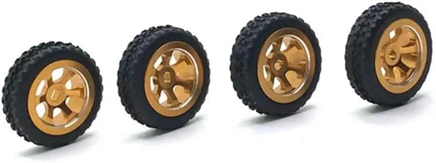 Soft Tire Skin Upgrade Compatible With Metal Racing Wheel Compatible With 1/28 RC Cars Models 284131 K969 K979 K989 K999 P929 P939 -D -Q -Z Parts(YELLOW)