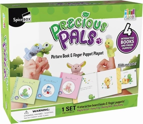 SpiceBox Precious Pals: Spark Your Child's Imagination with Interactive Board Books and Adorable Finger Puppets