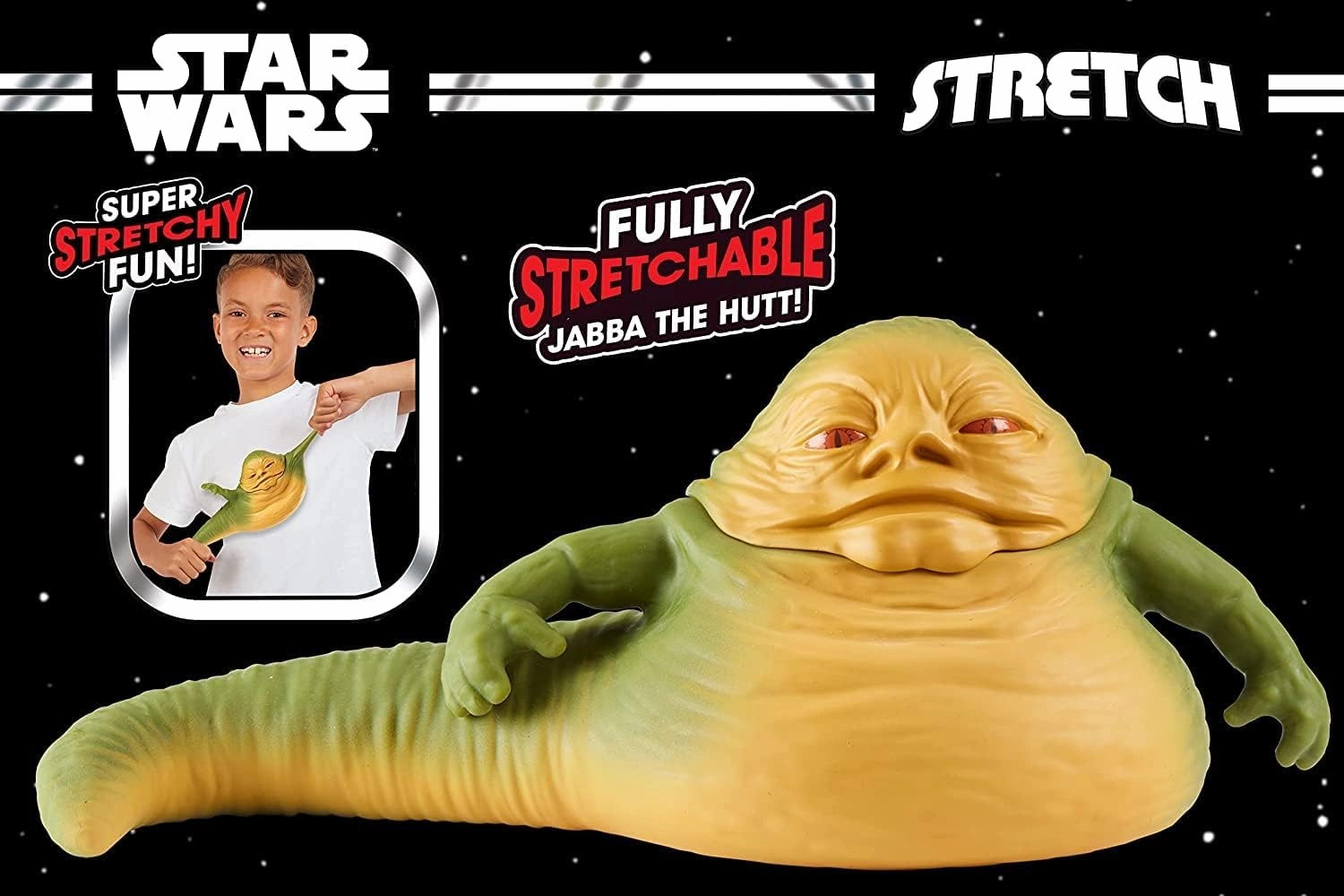 Stretch Armstrong Jabba The Hutt - 12-Inch Hasbro Action Figure, Fully Stretchable for Boys & Girls Ages 5 