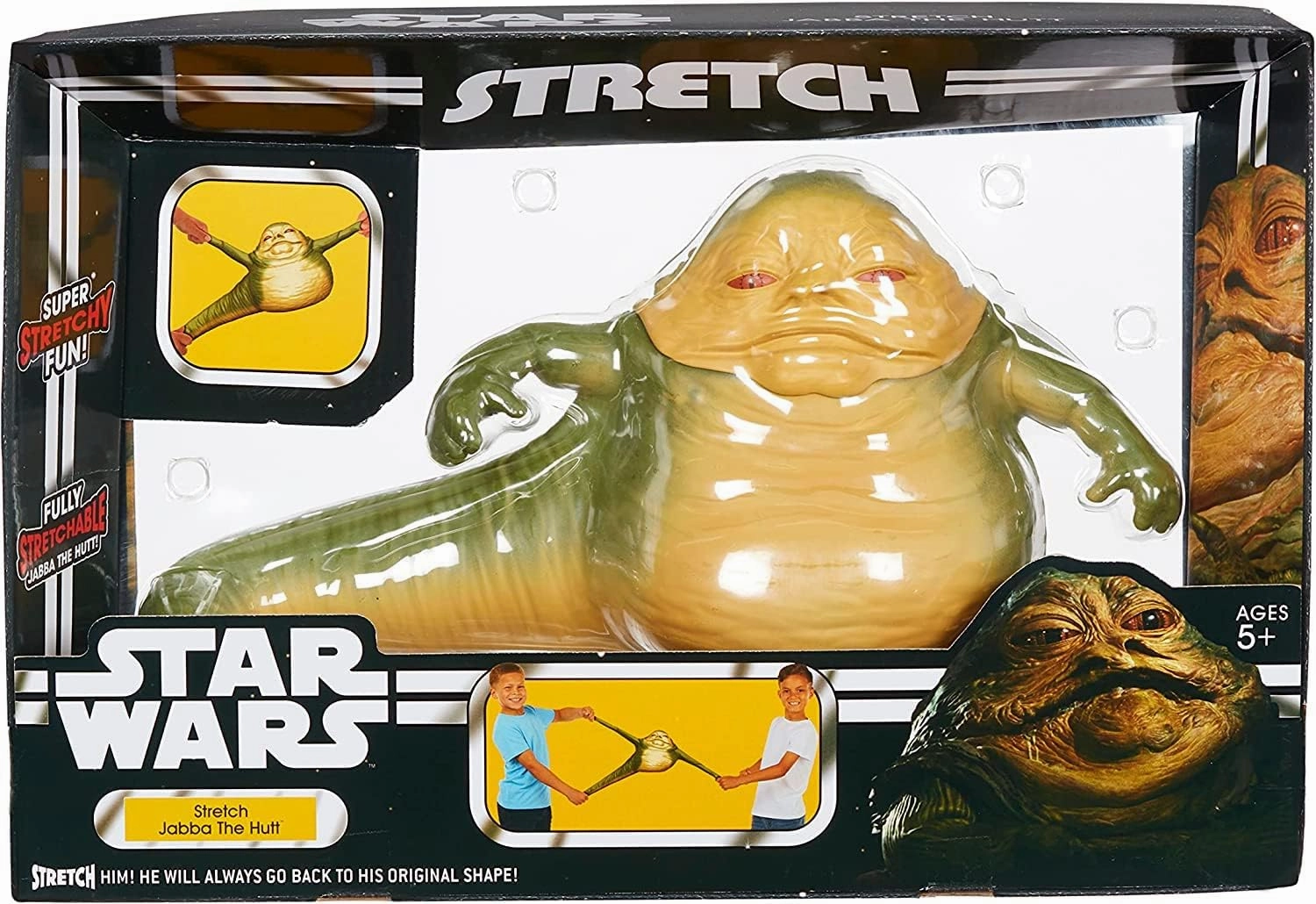 Stretch Armstrong Jabba The Hutt - 12-Inch Hasbro Action Figure, Fully Stretchable for Boys & Girls Ages 5 