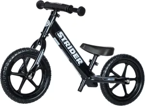 Strider 12” Pro Bike - No Pedal Balance Bicycle for Kids 1 to 4 Years - Includes Safety Pad, Padded Seat, Mini Grips & Flat-Free Tires - Tool Free