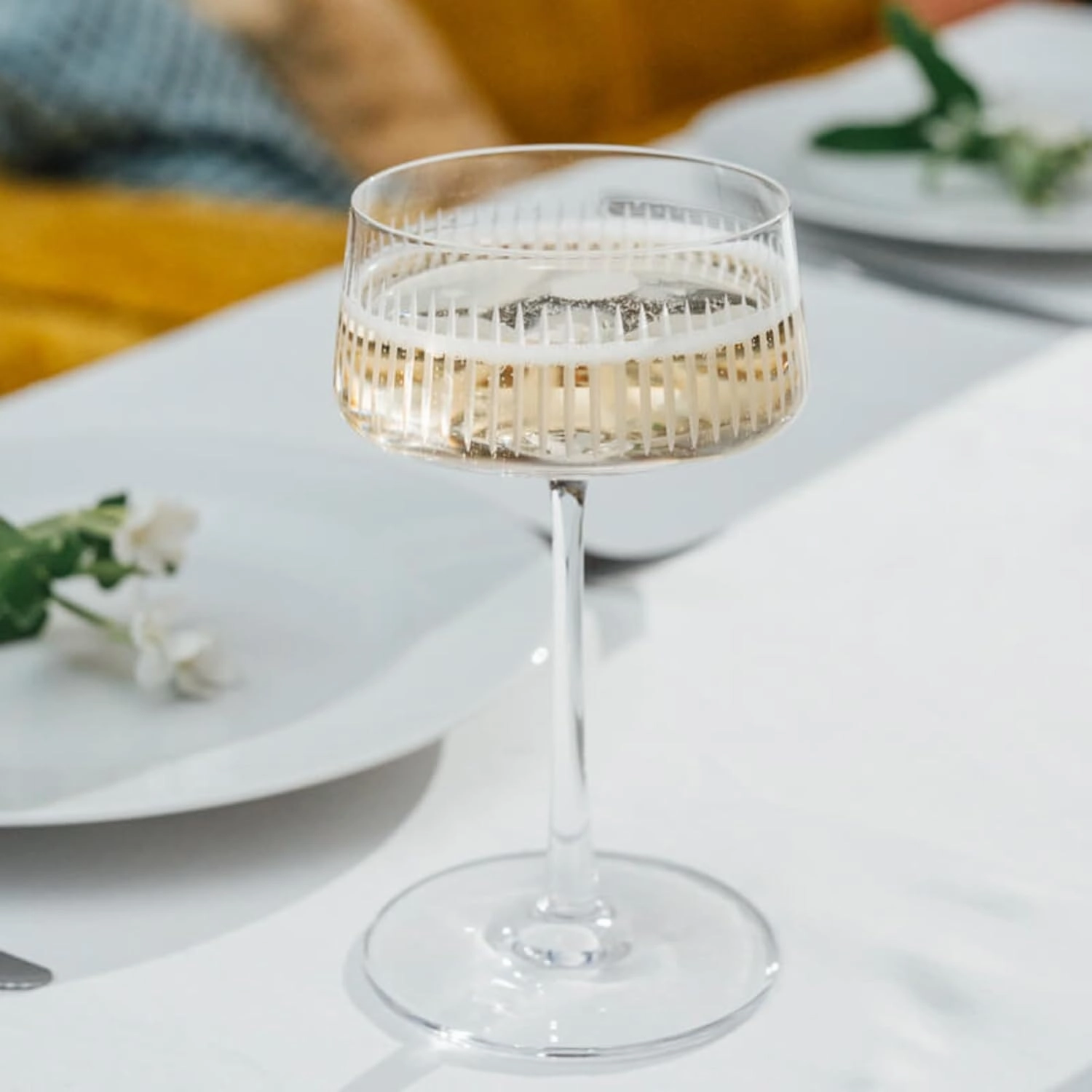 Stölzle Lausitz Soho 9.25 oz Champagne Coupe Glass - Set of 6, Dishwasher Safe Elegant Glassware for Celebrations & Cocktails - Ideal for Gifting & Entertaining for Home & Restaurant Use
