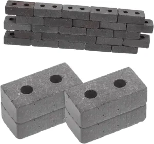 SUPVOX Realistic Fake Bricks 40pcs Mini Garden Accessories Lawn Landscape Bricks for DIY Craft Projects