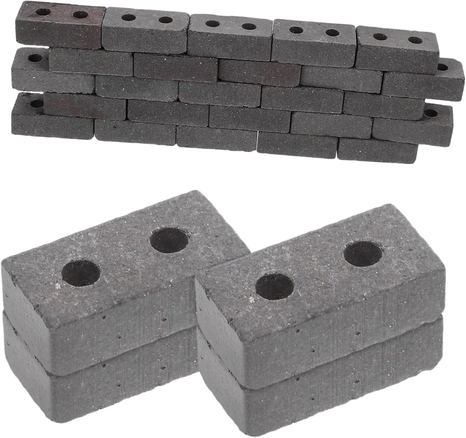 SUPVOX Realistic Fake Bricks 40pcs Mini Garden Accessories Lawn Landscape Bricks for DIY Craft Projects