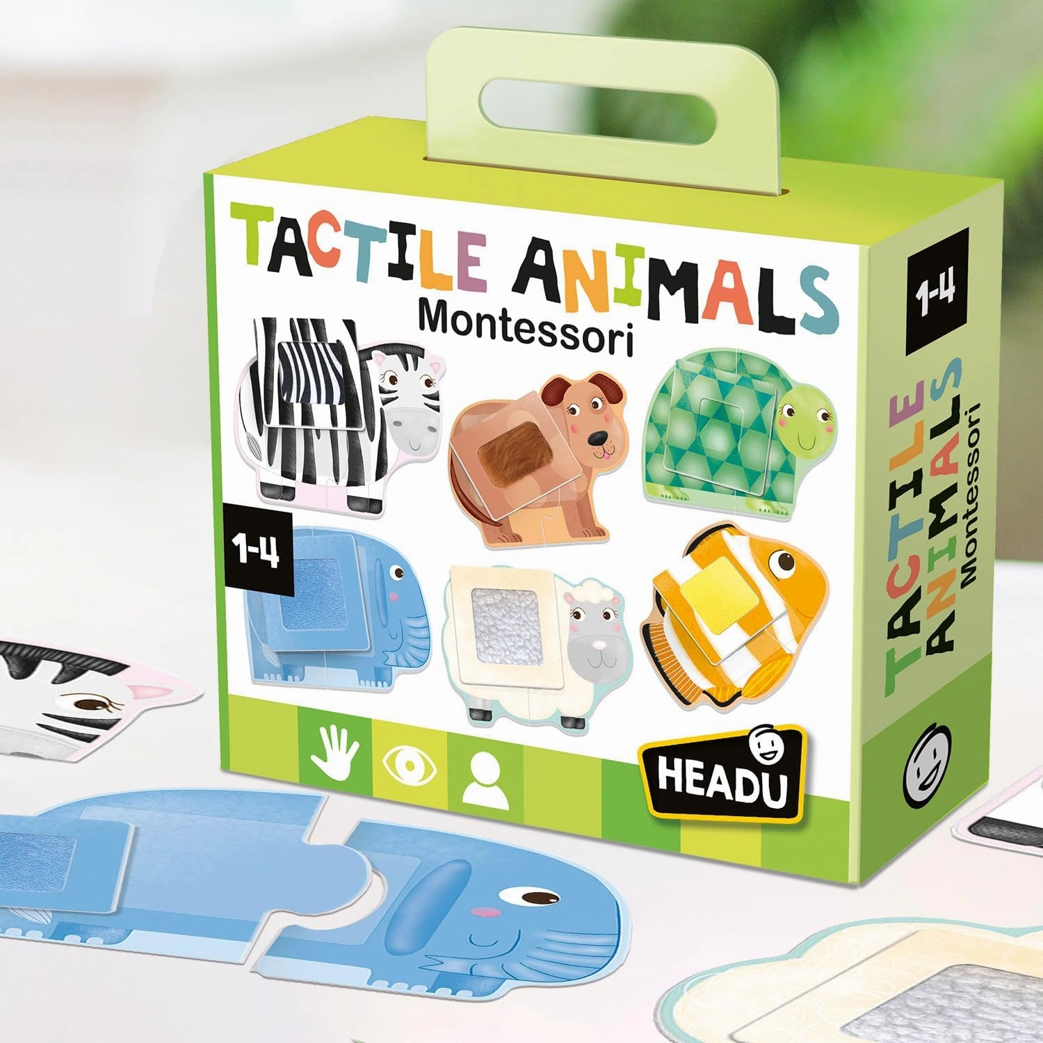 Tactile Animals Montessori – Toddler Learning Activities Ages 1-4, Educational Sensory Toys for 1 2 3 4 Year Old Boys Girls, Montessori Baby Learning Toys for 1  Year Old, Classroom Must Haves