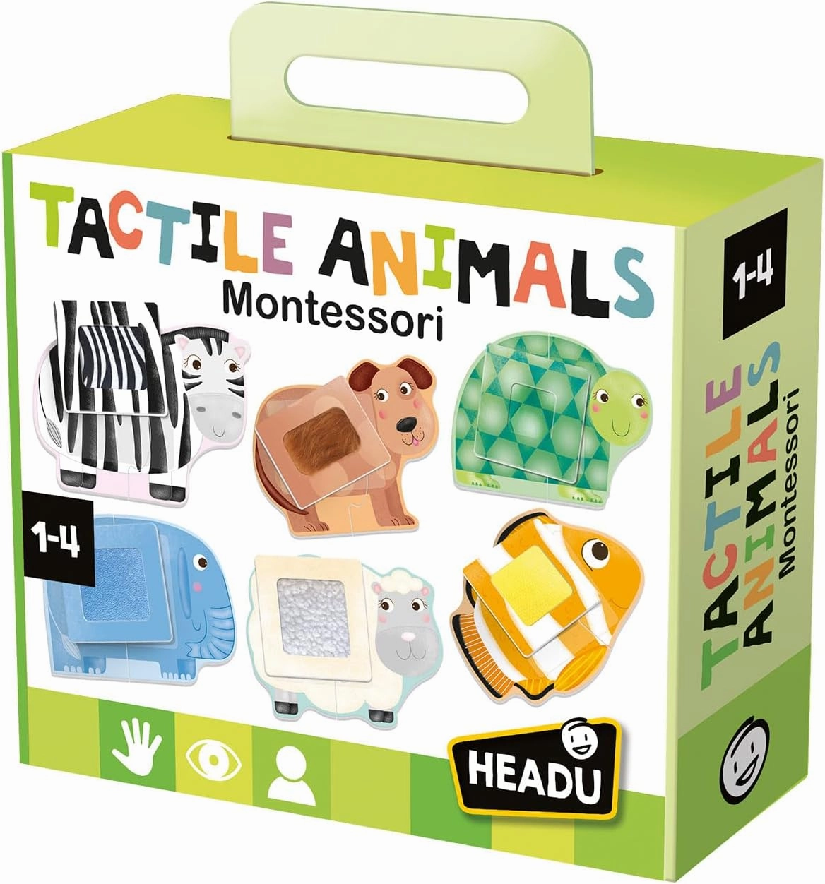 Tactile Animals Montessori – Toddler Learning Activities Ages 1-4, Educational Sensory Toys for 1 2 3 4 Year Old Boys Girls, Montessori Baby Learning Toys for 1  Year Old, Classroom Must Haves