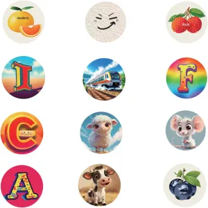 TANIN 1000 Pieces Stamper Stickers - ldeal Kid Toys for 3  Girls & Boys, Perfect for Toddler Learning Creative Play and Travel