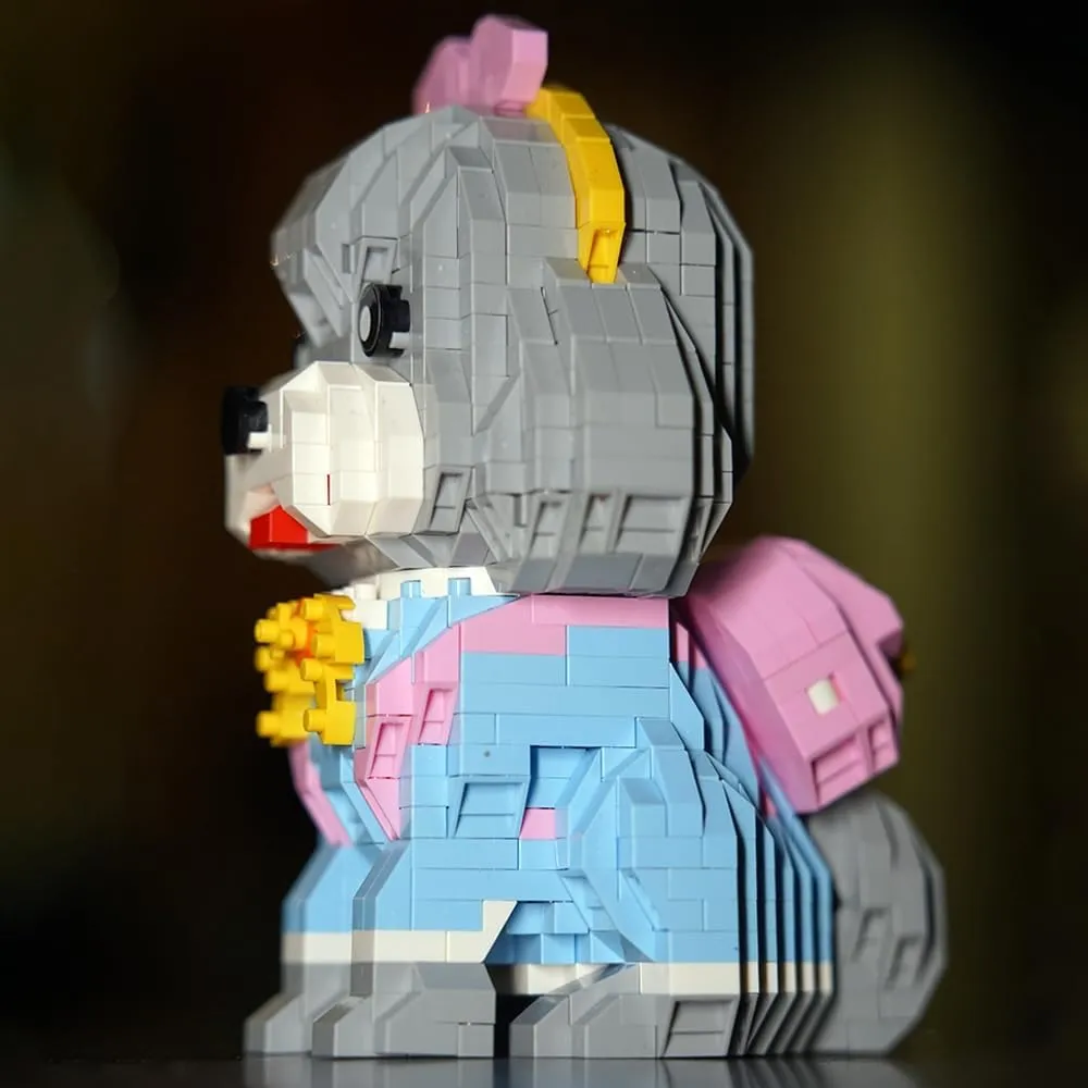 Teddy Building Blocks, Mini Bricks Building Sets Dog, Cute Animal Series Micro Mini Building Blocks Kit, Dog Micro Building Blocks for Boys & Girls (Dog - 935Pcs)