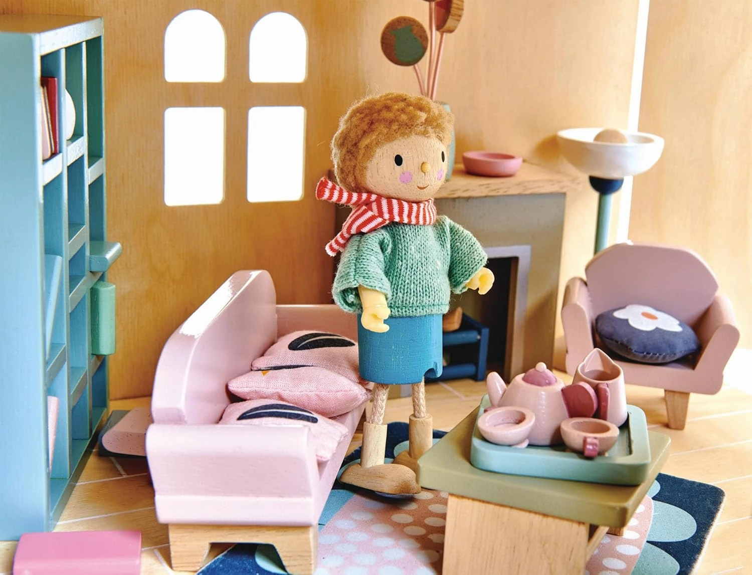 Tender Leaf Toys - Dovetail Dollhouse Accessories - Detailed Wooden Furniture Sets and Room Decor - Encourage Creative and Imaginative Fun Play for Children - Age 3 