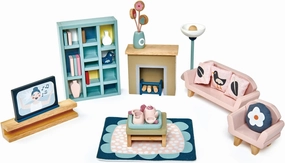 Tender Leaf Toys - Dovetail Dollhouse Accessories - Detailed Wooden Furniture Sets and Room Decor - Encourage Creative and Imaginative Fun Play for Children - Age 3 
