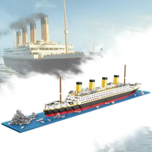 Titanic Ship Model Building Block Set for Adults Cruise Ship MIicro Blocks DIY Educational Toys for Kids Ages of 14  1872 Pieces