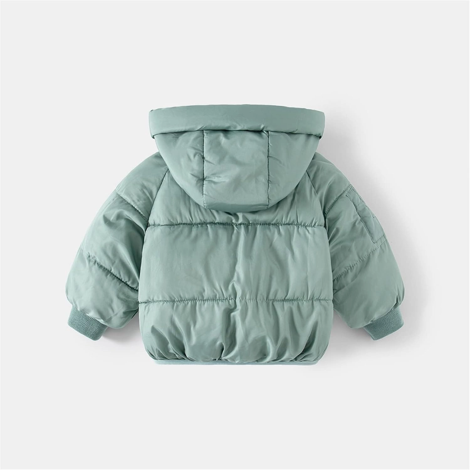 Toddler Baby Boys Girls Solid Long Sleeve Lightweight Puffer Jacket with Hood Kids Winter Coats Infant Down Jacket