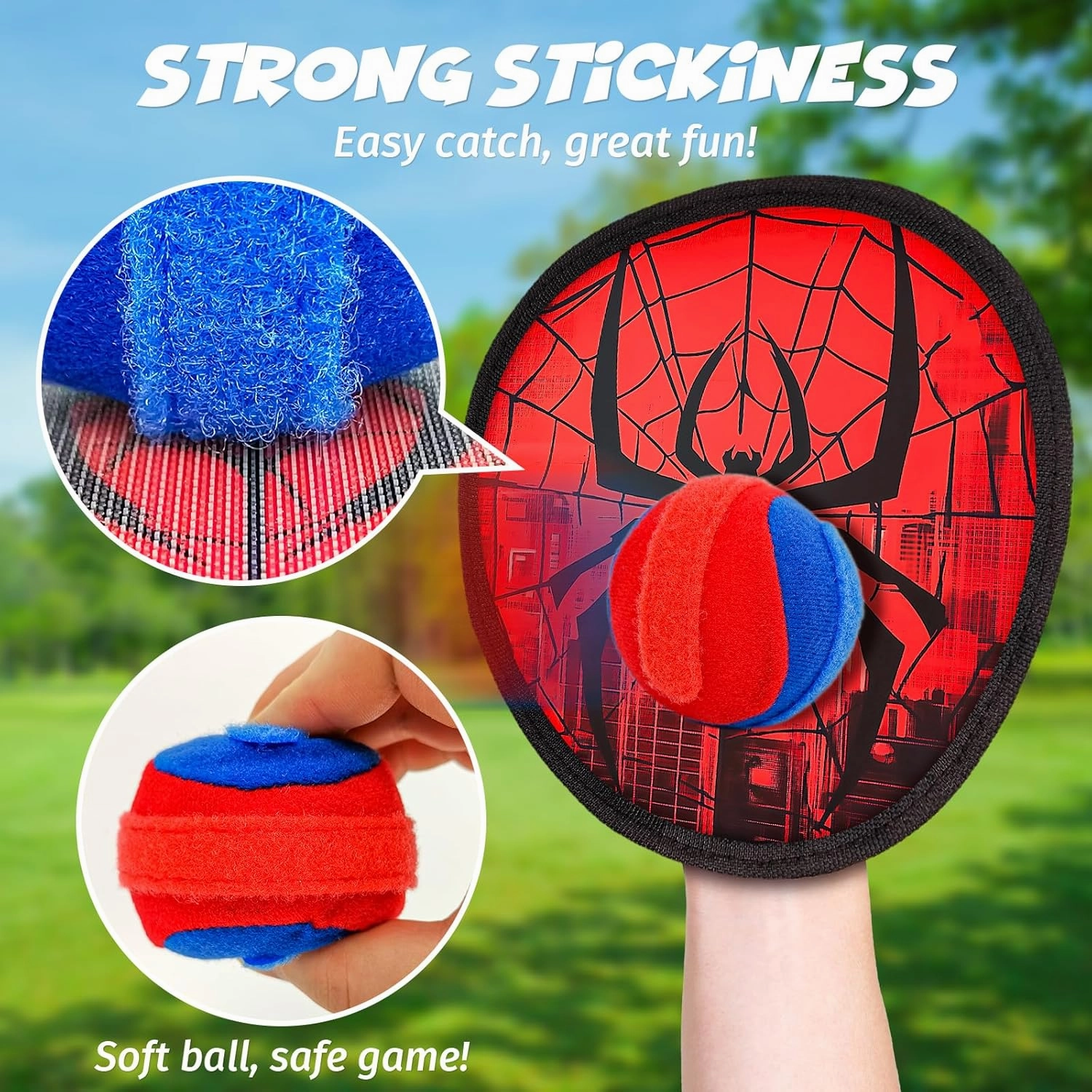 Toss and Catch Ball Game Set, Outdoor Games for Kids 3 4 5 6 7 8 9 10 11 12 Years Old Boys Girls, Outdoor Yard Games Beach Toys Pool Toys Sports & Outdoors Birthday Gifts (2 Paddles)