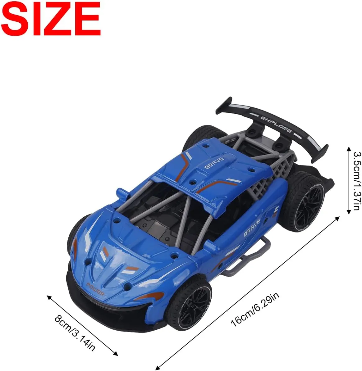 Toy Racing Car Miniature Replica Car Model Pull Back Car with Sound for 3  Years Old WJC-09 KLX600-11 (Blue)