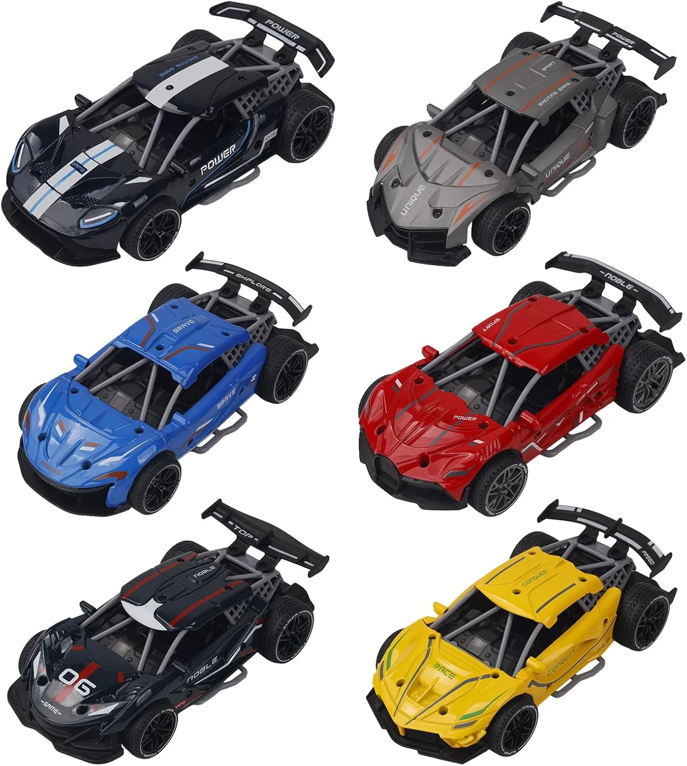 Toy Racing Car Miniature Replica Car Model Pull Back Car with Sound for 3  Years Old WJC-09 KLX600-11 (Blue)